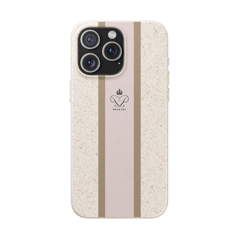 Blush Stripe iPhone Case — Biodegradable Minimalist iPhone Cover
