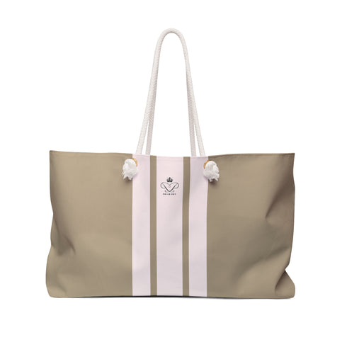 Riviera Stripe Dog Mom Weekender & Beach Tote