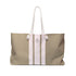 Riviera Stripe Dog Mom Weekender & Beach Tote