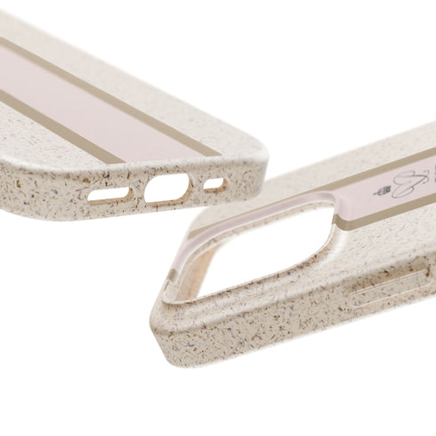 Blush Stripe iPhone Case — Biodegradable Minimalist iPhone Cover