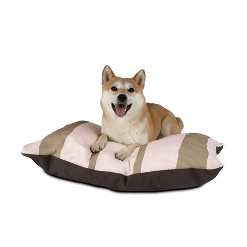 Privé Pet Signature Stripe Luxury Fleece Pet Bed