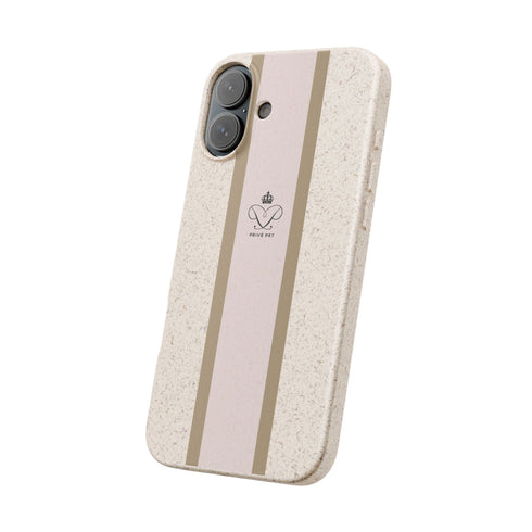 Blush Stripe iPhone Case — Biodegradable Minimalist iPhone Cover