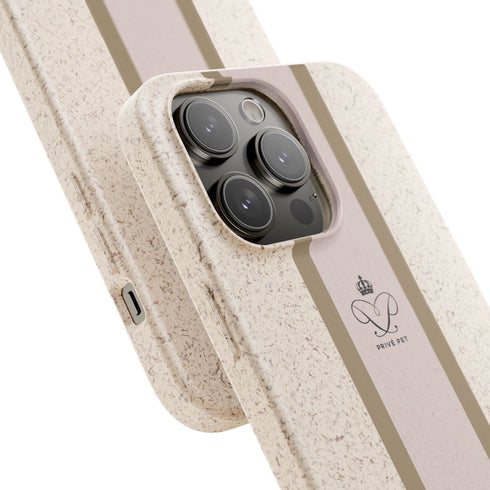 Blush Stripe iPhone Case — Biodegradable Minimalist iPhone Cover