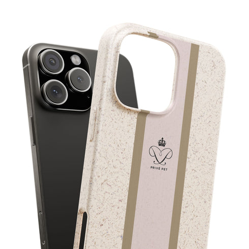 Blush Stripe iPhone Case — Biodegradable Minimalist iPhone Cover