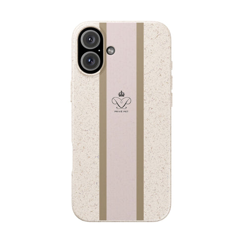 Blush Stripe iPhone Case — Biodegradable Minimalist iPhone Cover
