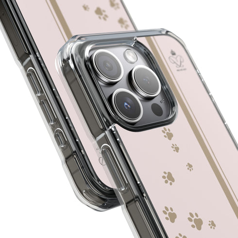 Privé Pet MagSafe® Compatible iPhone Case – Blush Paw Print