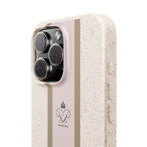 Blush Stripe iPhone Case — Biodegradable Minimalist iPhone Cover
