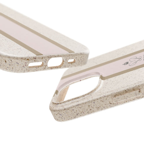 Blush Stripe iPhone Case — Biodegradable Minimalist iPhone Cover