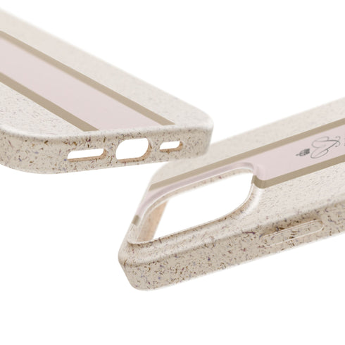 Blush Stripe iPhone Case — Biodegradable Minimalist iPhone Cover