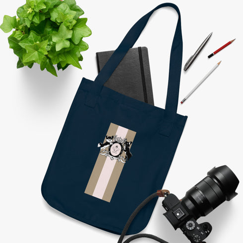 Crown Stripe Organic Canvas Tote Bag