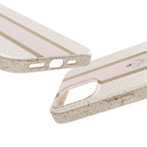 Blush Stripe iPhone Case — Biodegradable Minimalist iPhone Cover