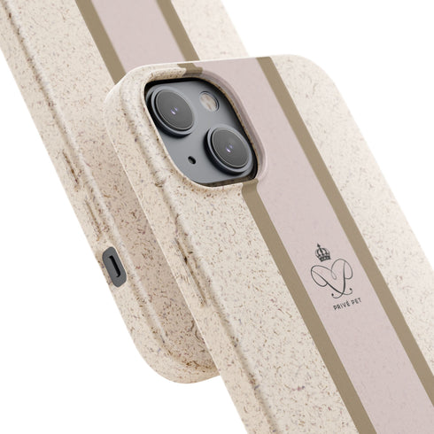 Blush Stripe iPhone Case — Biodegradable Minimalist iPhone Cover