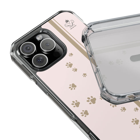 Privé Pet MagSafe® Compatible iPhone Case – Blush Paw Print
