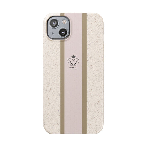Blush Stripe iPhone Case — Biodegradable Minimalist iPhone Cover