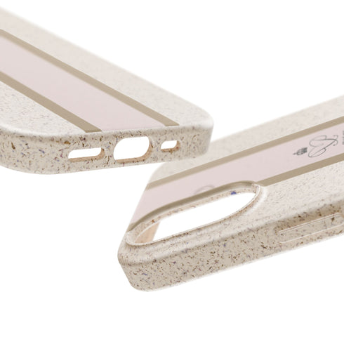 Blush Stripe iPhone Case — Biodegradable Minimalist iPhone Cover