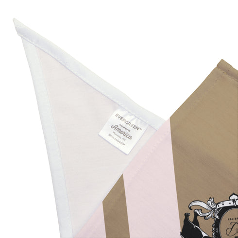 Privé Pet Blush Crest Stripe Dog Bandana