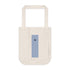 Striped Crest Organic Cotton Canvas Tote Bag