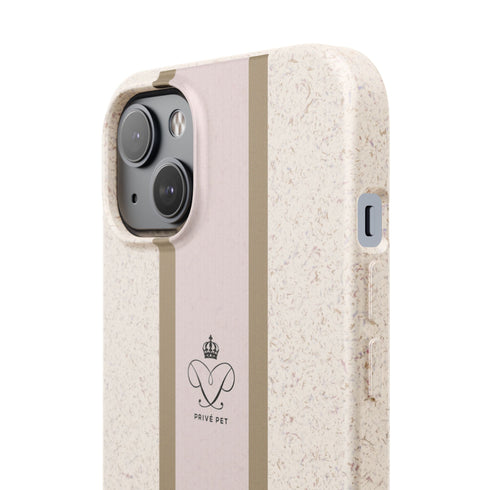 Blush Stripe iPhone Case — Biodegradable Minimalist iPhone Cover