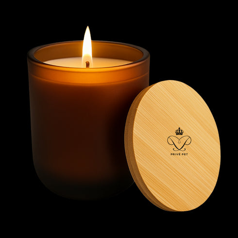 Privé Pet Signature Home Candle 14oz – Cotton Wick & Soy Wax (Scented + Unscented)