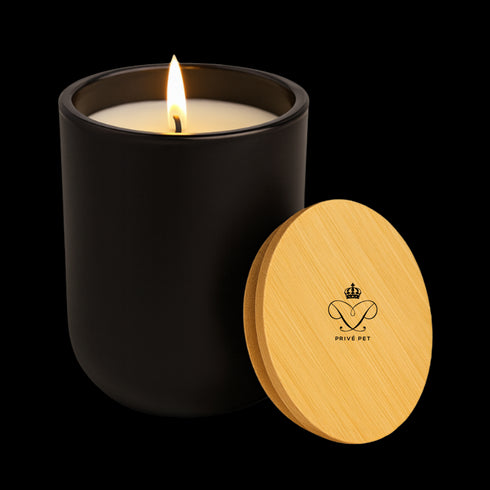 Privé Pet Signature Home Candle 14oz – Cotton Wick & Soy Wax (Scented + Unscented)