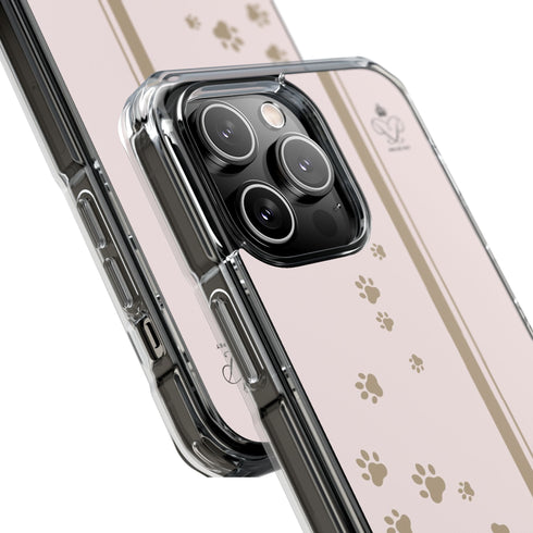 Privé Pet MagSafe® Compatible iPhone Case – Blush Paw Print