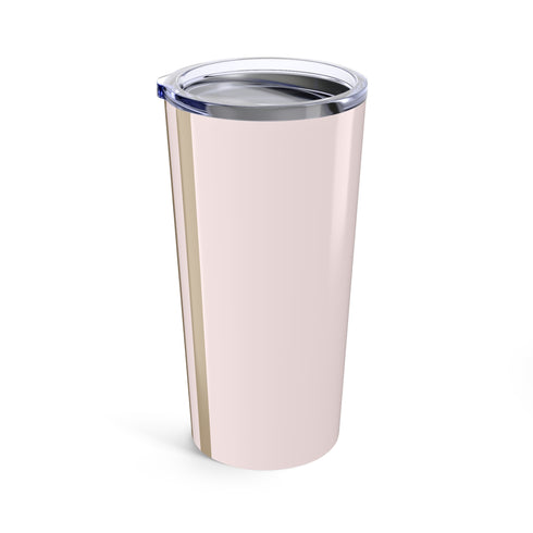 Privé Pet Blush Stripe Stainless Steel Tumbler – 20oz