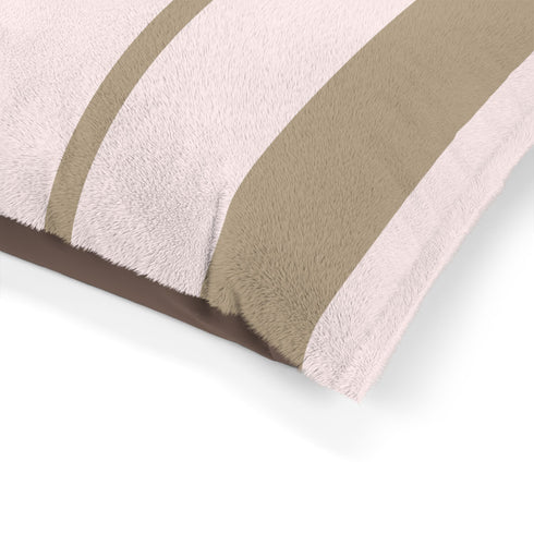 Privé Pet Signature Stripe Luxury Fleece Pet Bed