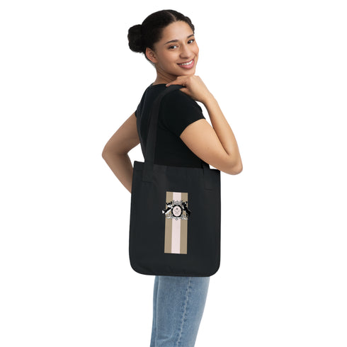 Crown Stripe Organic Canvas Tote Bag