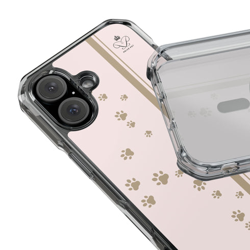 Privé Pet Blush Paw Print MagSafe® iPhone Case – Refined Minimalist Design
