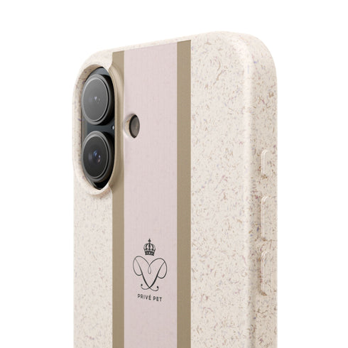 Blush Stripe iPhone Case — Biodegradable Minimalist iPhone Cover