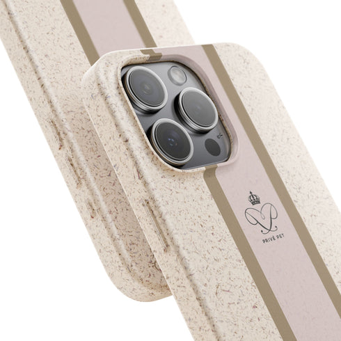 Blush Stripe iPhone Case — Biodegradable Minimalist iPhone Cover
