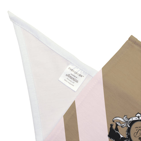 Privé Pet Blush Crest Stripe Dog Bandana
