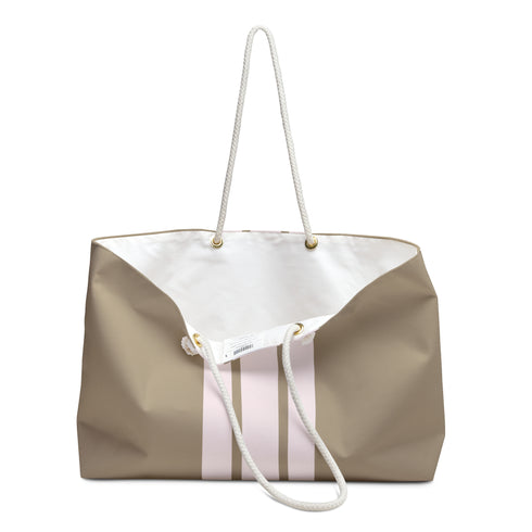 Riviera Stripe Dog Mom Weekender & Beach Tote