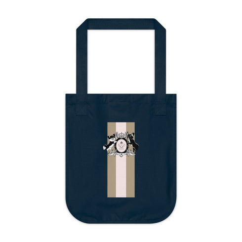Crown Stripe Organic Canvas Tote Bag