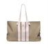 Riviera Stripe Dog Mom Weekender & Beach Tote