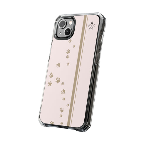 Privé Pet MagSafe® Compatible iPhone Case – Blush Paw Print