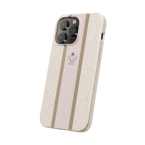 Blush Stripe iPhone Case — Biodegradable Minimalist iPhone Cover