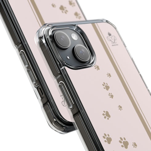 Privé Pet MagSafe® Compatible iPhone Case – Blush Paw Print