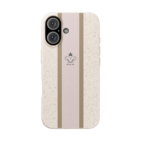 Blush Stripe iPhone Case — Biodegradable Minimalist iPhone Cover