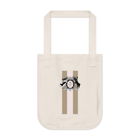 Crown Stripe Organic Canvas Tote Bag