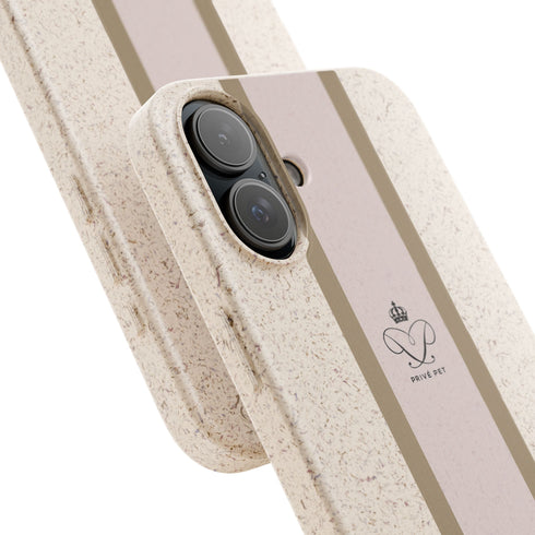 Blush Stripe iPhone Case — Biodegradable Minimalist iPhone Cover
