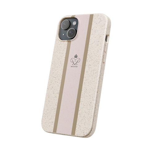 Blush Stripe iPhone Case — Biodegradable Minimalist iPhone Cover
