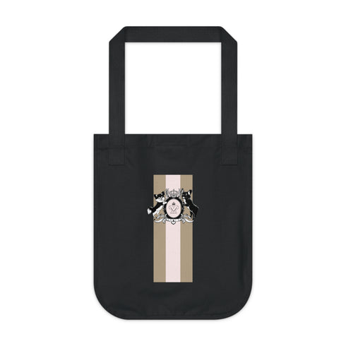Crown Stripe Organic Canvas Tote Bag