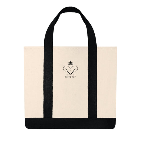 Privé Pet Cotton Canvas Shopping Tote